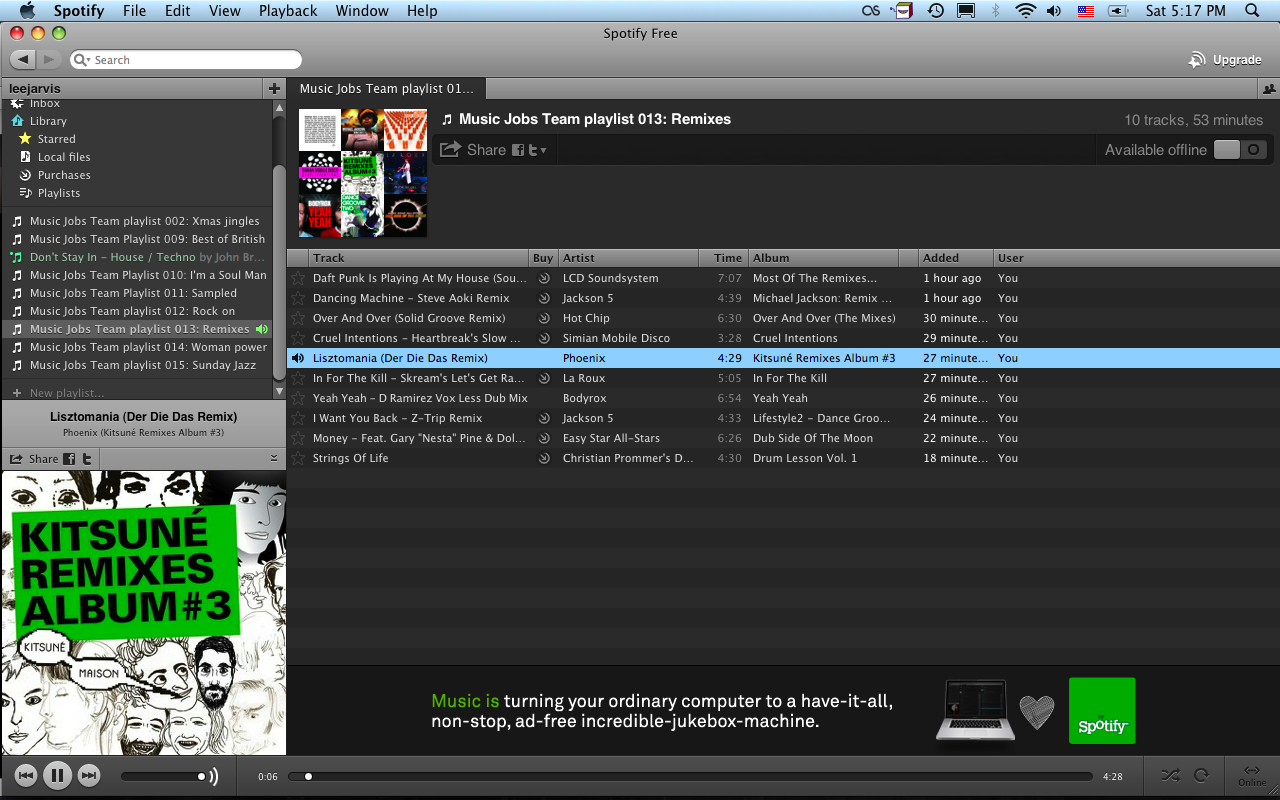 spotify playlist - remixes