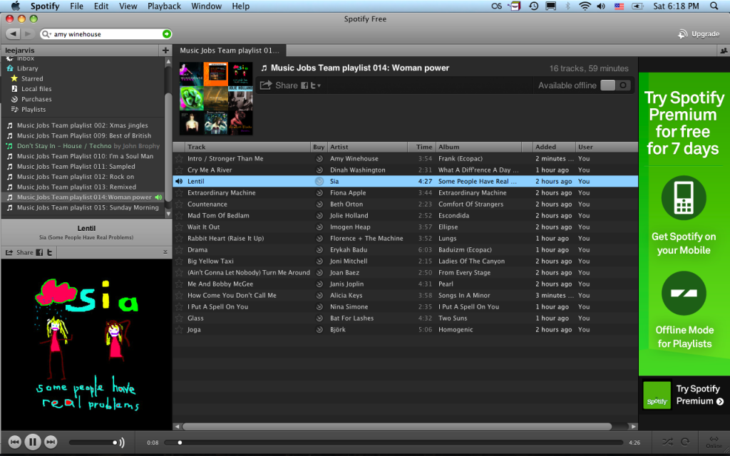 spotify playlist - woman power